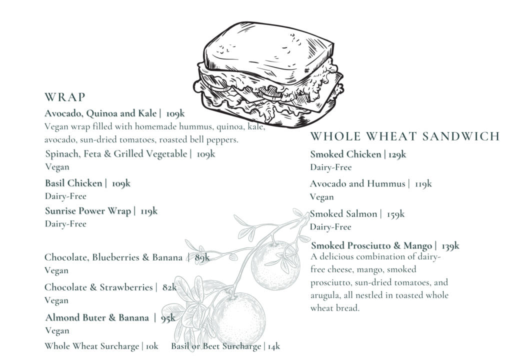 Wrap Menu