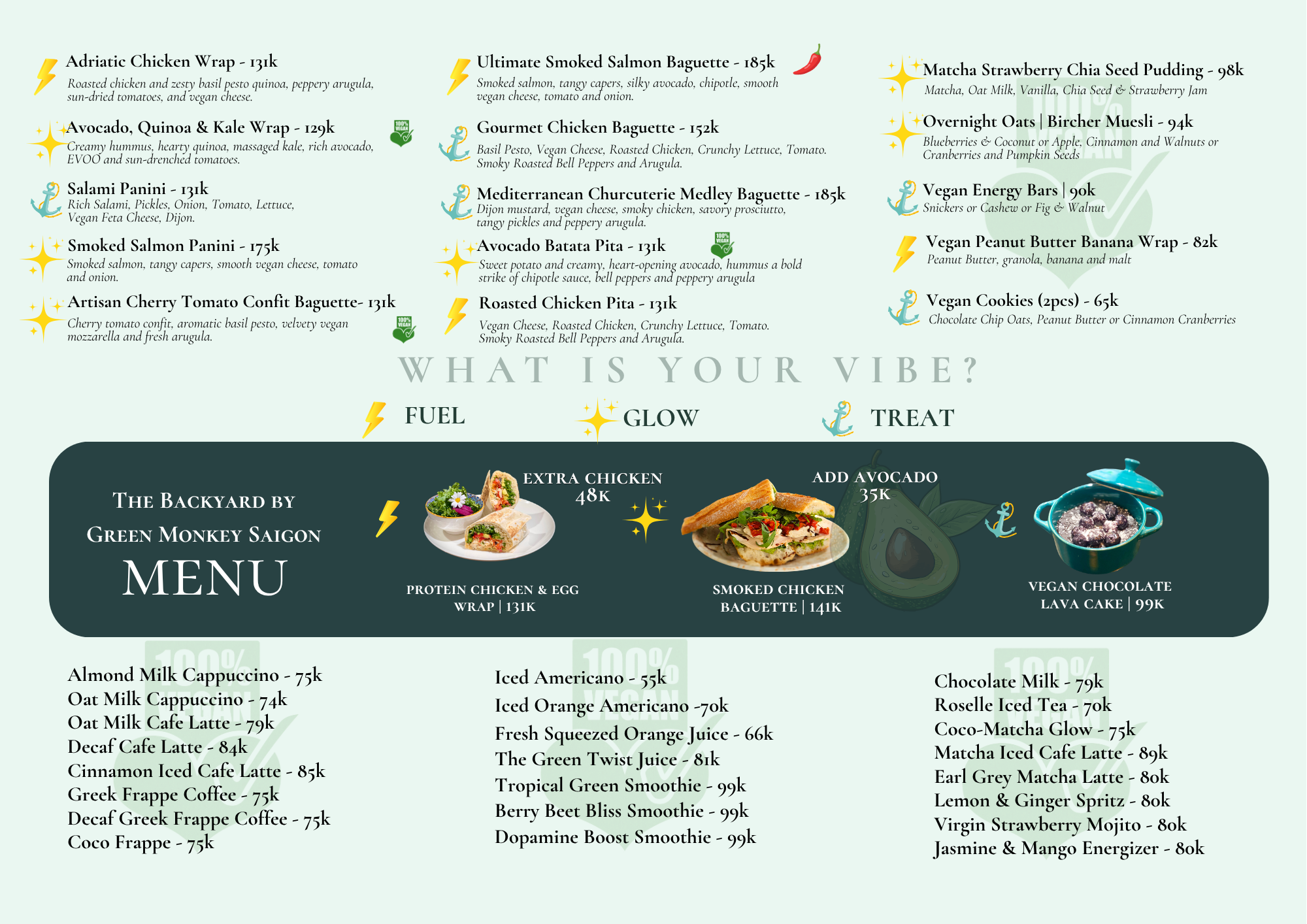 The Backyard By Green Monkey Saigon Menu