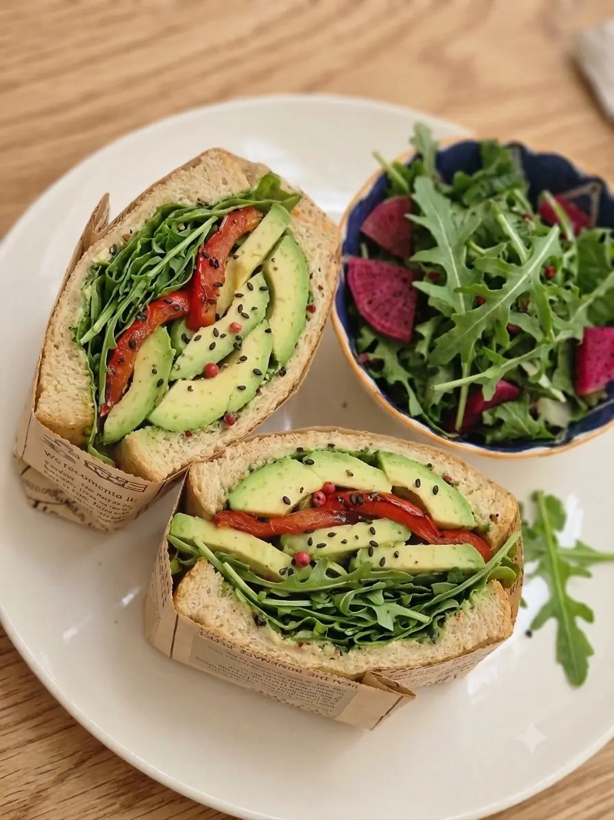 Whole Wheat Avocado Sandwich